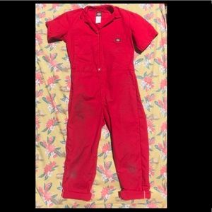 Dickies Short Sleeve Coveralls Sz Medium